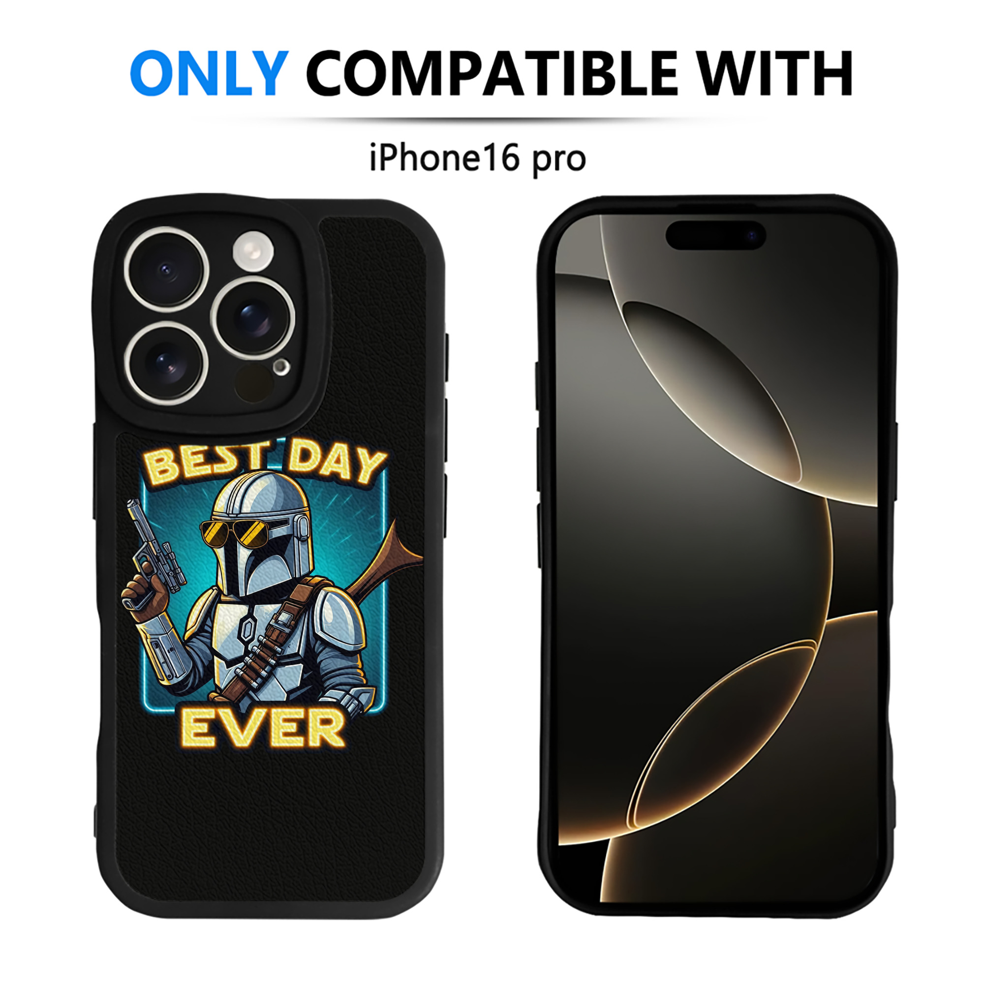 （画像用） スター・ウォーズ Star Wars 【iPhone 16シリーズ対応】シリコンスマホケース（レザー調） 材質：シリコン